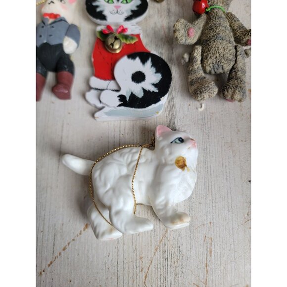 Vintage‎ variety cat kitten ornament Xmas set unique decor - Picture 2 of 9